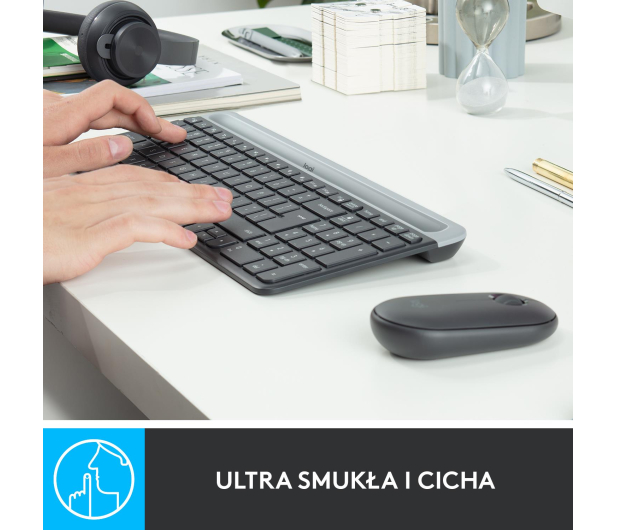 Logitech OUTLET - MK470 grafitowy - 1478428 - zdjęcie 8